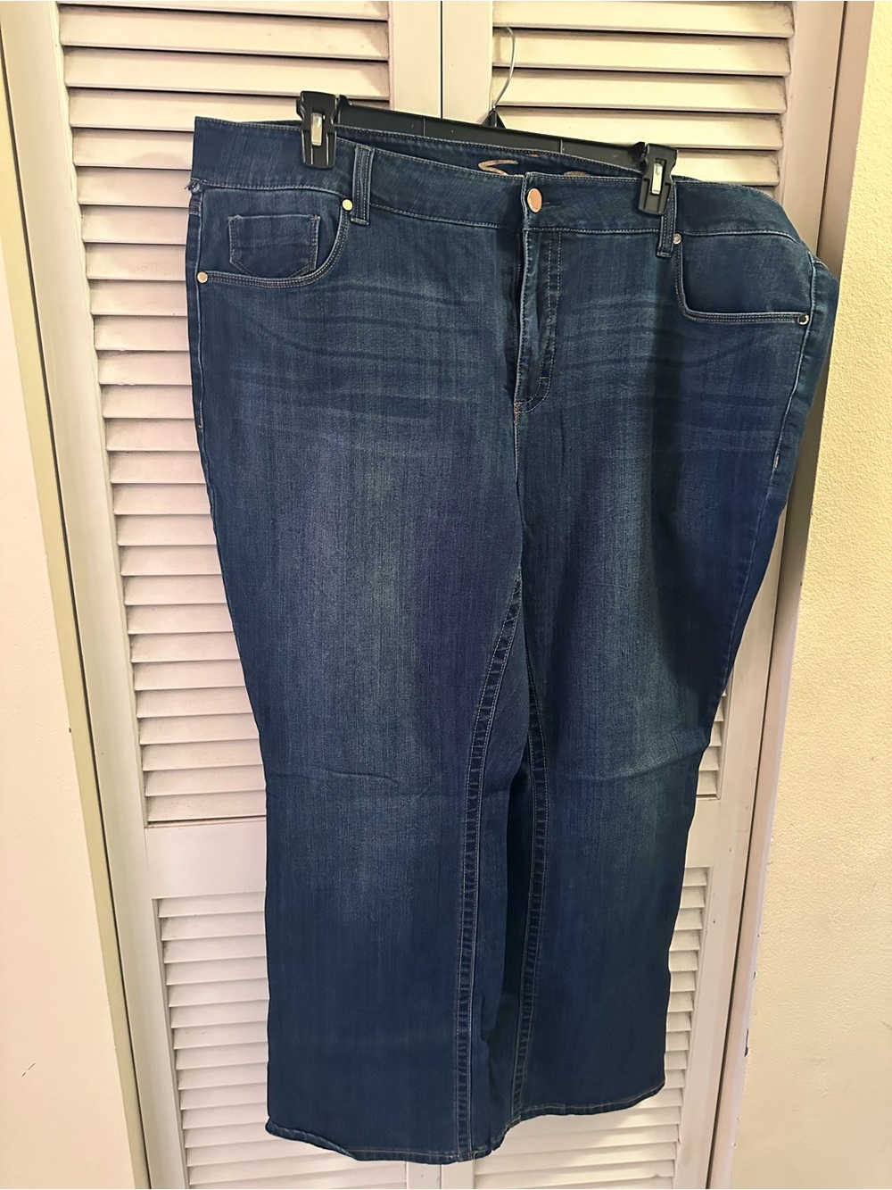 Seven7 Dark Wash Women's Straight-Leg Jeans